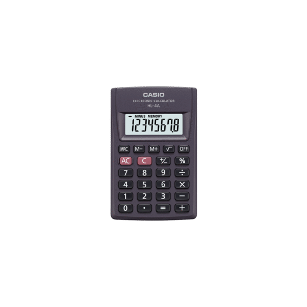 CASIO ΑΡΙΘΜΟΜΗΧΑΝΗ 8 ΨΗΦΙΩΝ 8.7x5.6cm HL-4