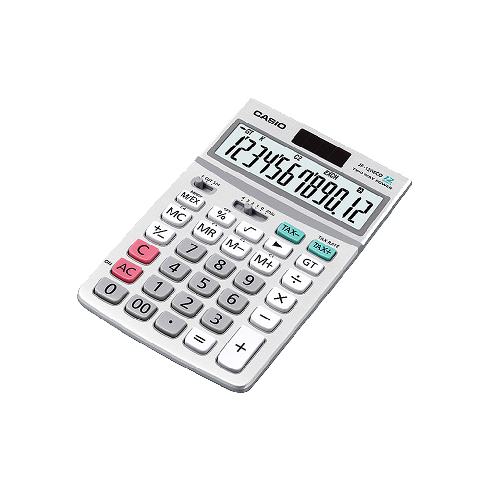 6-JF-120ECO CASIO ΑΡΙΘΜΟΜΗΧΑΝΗ 12 ΨΗΦΙΩΝ 17.3x10.7cm 10-JF-120ECO - Image 1