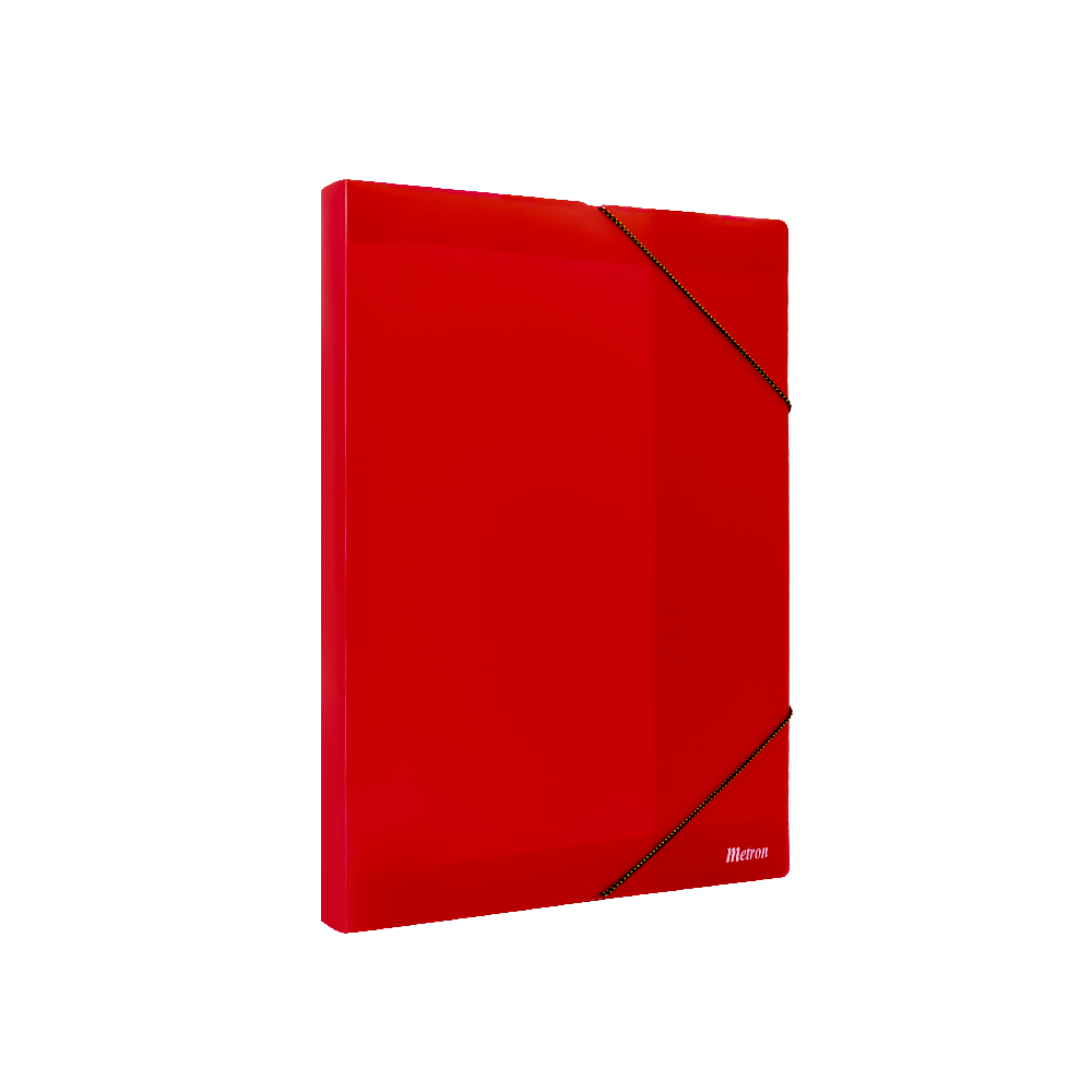 625.05506-12.R METRON ΚΟΥΤΙ ΛΑΣΤΙΧΟ 25x35x3cm ΔΙΑΦΑΝΟ ΚΟΚΚΙΝΟ - Image 1
