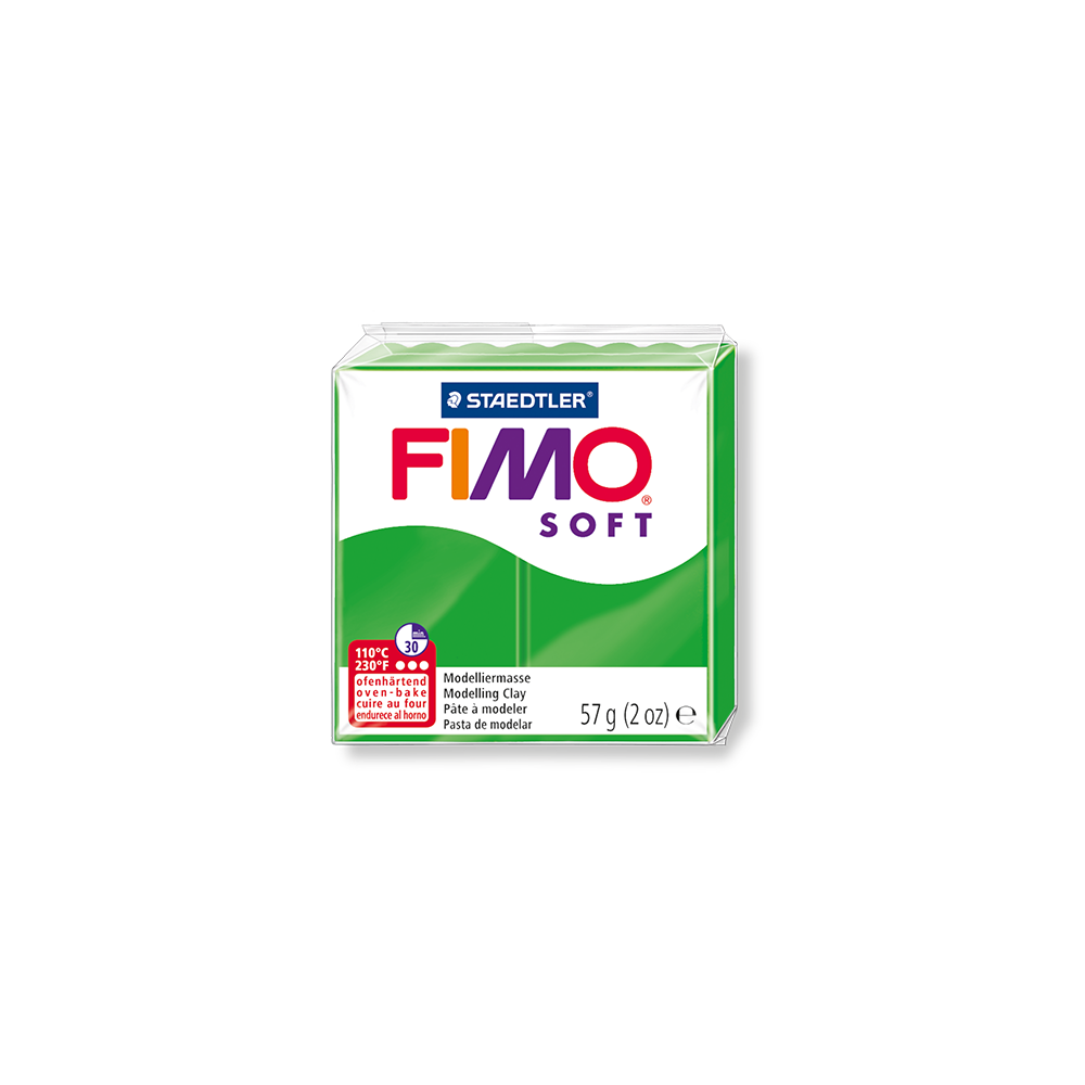718.8020-53 STAEDTLER ΠΗΛΟΣ 57gr FIMO SOFT ΠΡΑΣΙΝΟ - Image 1