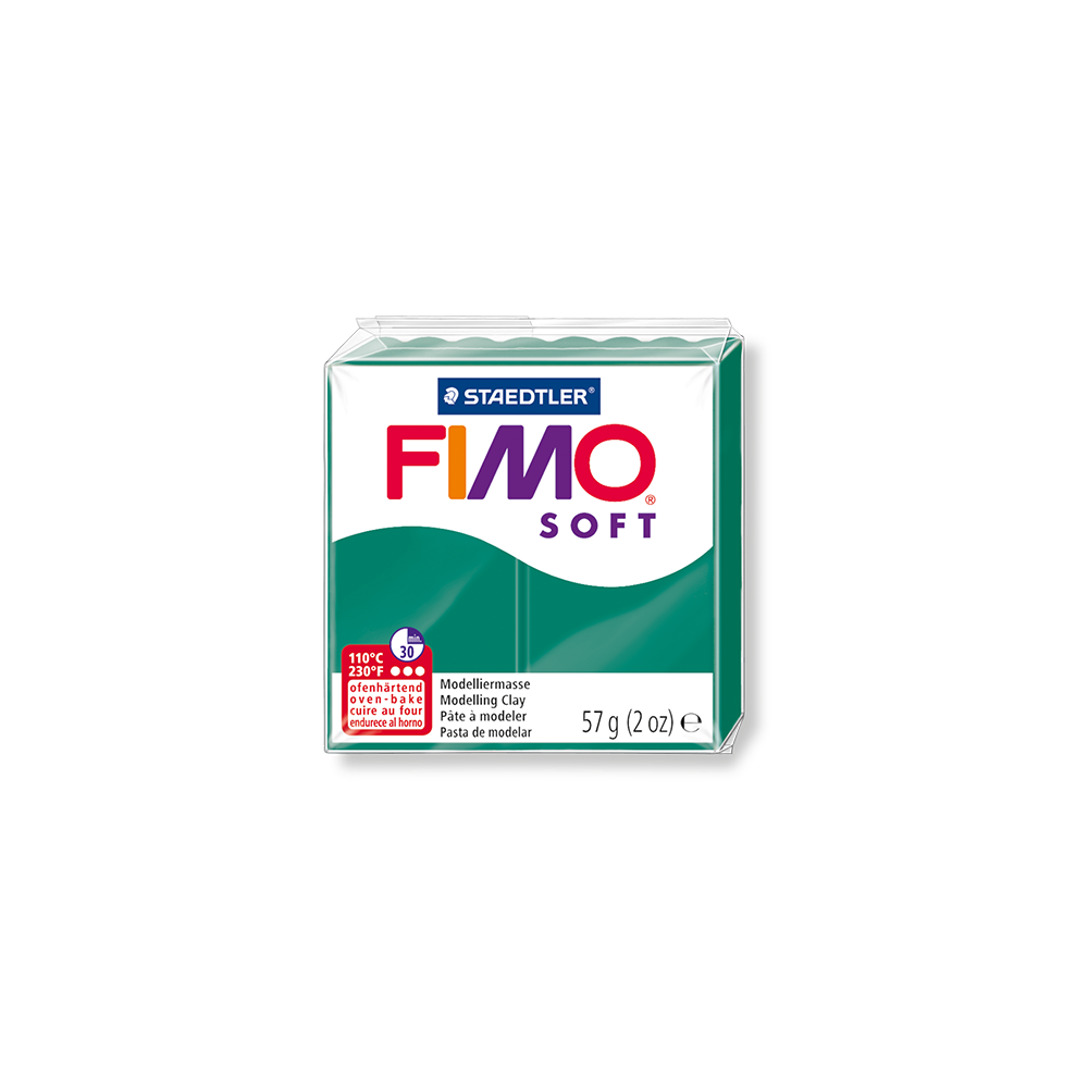 718.8020-56 STAEDTLER ΠΗΛΟΣ 57gr FIMO SOFT EMERALD - Image 1
