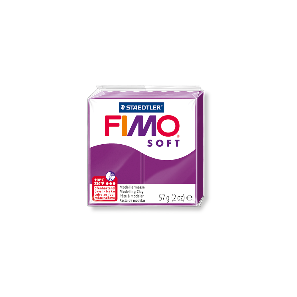 718.8020-61 STAEDTLER ΠΗΛΟΣ 57gr FIMO SOFT PURPLE - Image 1