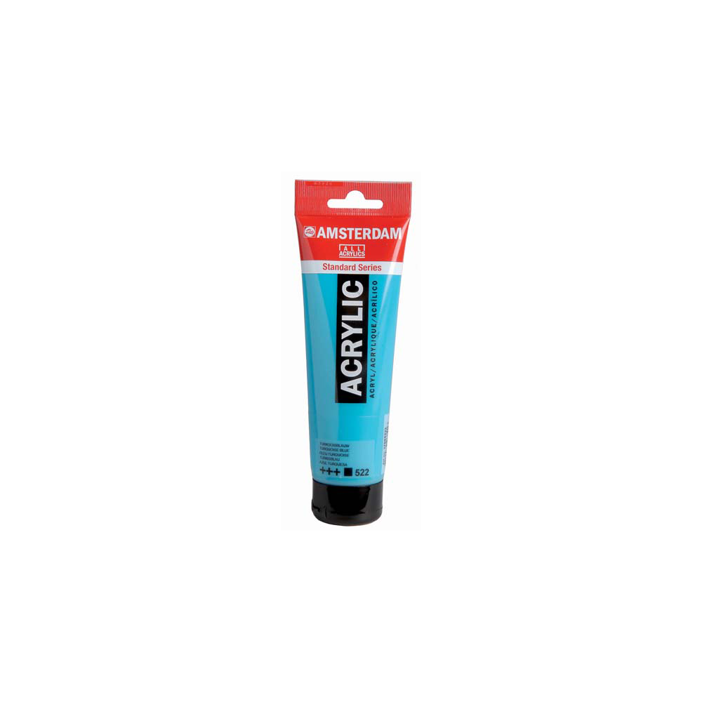 72.1709.5222 ROYAL TALENS ΧΡΩΜΑ ΑΚΡΥΛΙΚΟ 120ml AMSTERDAM TURQUOISE BLUE 3Τ. - Image 1
