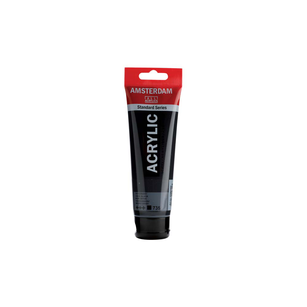 72.1709.7352 ROYAL TALENS ΧΡΩΜΑ ΑΚΡΥΛΙΚΟ 120ml AMSTERDAM OXIDE BLACK 3Τ. - Image 1