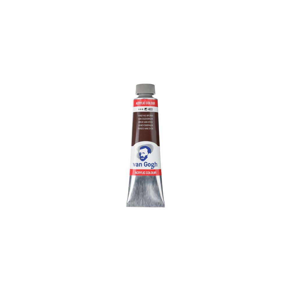 72.2205.4030 ROYAL TALENS ΧΡΩΜΑ ΑΚΡΥΛΙΚΟ 40ml VAN GOGH VANDYKE BROWN 3Τ. - Image 1