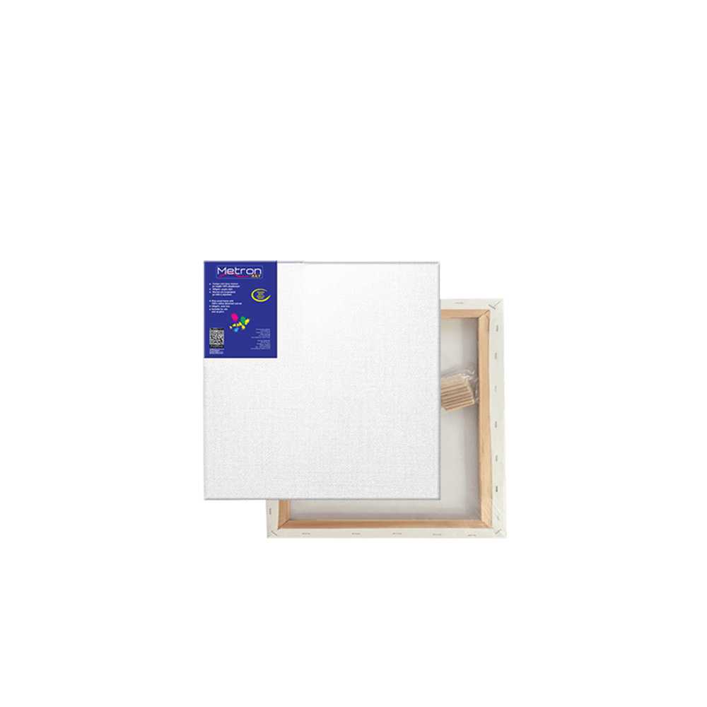 721.16-16 METRON ART ΤΕΛΑΡΟ ΜΟΥΣΑΜΑΣ ΒΑΜΒΑΚΕΡΟΣ ΑΠΛΟ 16x16cm - Image 1