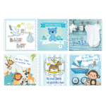 ΚΑΡΤΑ ΕΥΧΕΤΗΡΙΑ BOY 11 x 11cm ΑΣΣΟΡΤΙ 24 ΤΕΜΑΧΙΑ