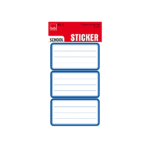 BSB ΕΤΙΚΕΤΕΣ ΣΧΟΛΙΚΕΣ ΚΛΑΣΙΚΕΣ 5 ΦΥΛΛΑ 7.8x12.5cm ΜΠΛΕ