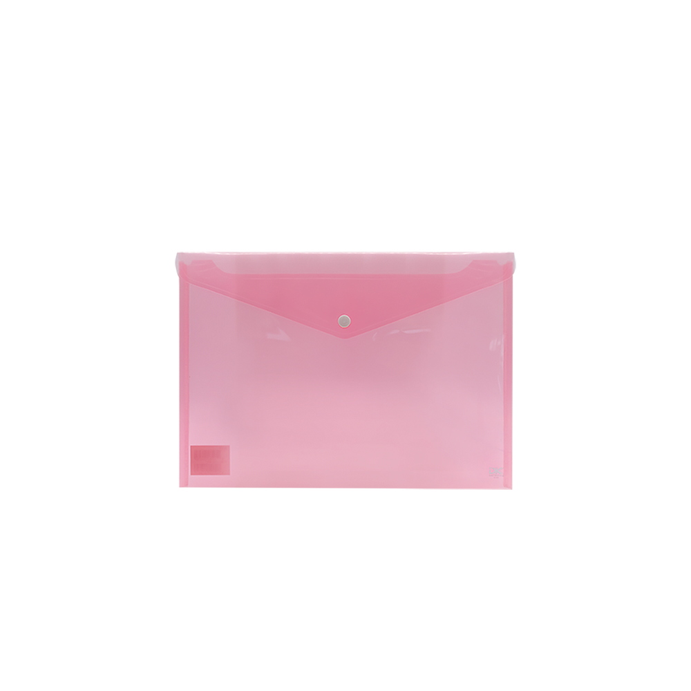 754.105-A5.DR DATA KING ΦΑΚΕΛΟΣ ΚΟΥΜΠΙ Α5 ΔΙΑΦΑΝΟ ΚΟΚΚΙΝΟ 12Τ. - Image 1