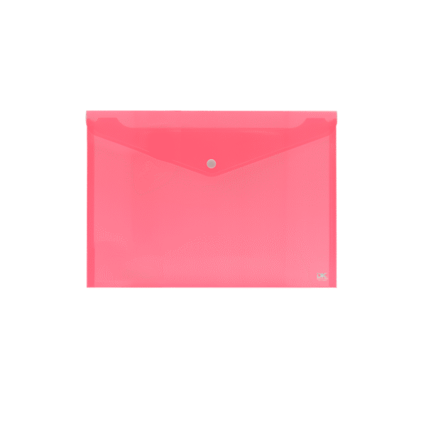 DATA KING ΦΑΚΕΛΟΣ ΚΟΥΜΠΙ Α4 ΔΙΑΦΑΝΟ ΠΑΣΤΕΛ ΚΟΚΚΙΝΟ 12Τ.