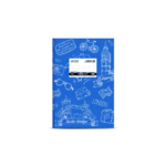 SALKO ΤΕΤΡΑΔΙΟ ΠΛΑΣΤΙΚΟ 17x25cm 50 ΦΥΛΛΑ ΡΙΓΕ 15T. D-BLUE ΣΧΕΔΙΟ