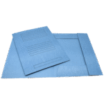 LEIZER ΦΑΚΕΛΟΣ ΜΕ ΑΥΤΙΑ ΧΑΡΤΙΝΟΣ ΜΑΝΙΛΑ 26x35cm ΜΠΛΕ 50Τ.