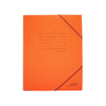 LEIZER ΝΤΟΣΙΕ ΜΕ ΛΑΣΤΙΧΟ ΠΡΕΣΠΑΝ ΓΡΑΜΜΕΣ 26x34cm ΠΟΡΤΟΚΑΛΙ 50Τ.