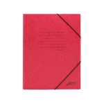 LEIZER ΝΤΟΣΙΕ ΜΕ ΛΑΣΤΙΧΟ ΠΡΕΣΠΑΝ ΓΡΑΜΜΕΣ 26x34cm ΚΟΚΚΙΝΟ 50Τ.