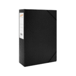 LEIZER ΚΟΥΤΙ ΜΕ ΛΑΣΤΙΧΟ FIBER 25x35x8cm ΜΑΥΡΟ
