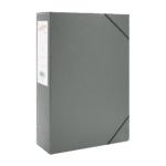 LEIZER ΚΟΥΤΙ ΜΕ ΛΑΣΤΙΧΟ FIBER 25x35x8cm ΓΚΡΙ