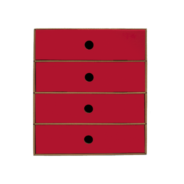 METRON ΣΥΡΤΑΡΙΕΡΑ ΟΙΚΟΛΟΓΙΚΗ ΜΕ ΤΡΥΠΕΣ 4 ΘΕΣΕΩΝ ΚΟΚΚΙΝΗ