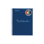 MIQUELRIUS ΤΕΤΡΑΔΙΟ ΡΙΓΕ ΣΠΙΡΑΛ PP 120 ΦΥΛΛΑ 21x29.7cm 90gsm EMOTIONS NAVY