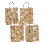 ΤΣΑΝΤΕΣ ΚΡΑΦΤ ΧΡΙΣΤΟΥΓΕΝΝΙΑΤΙΚΕΣ ΣΤΡΙΦΤΗ ΛΑΒΗ 4 ΣΧΕΔΙΑ 21x15x8cm 12 ΤΕΜΑΧΙΑ