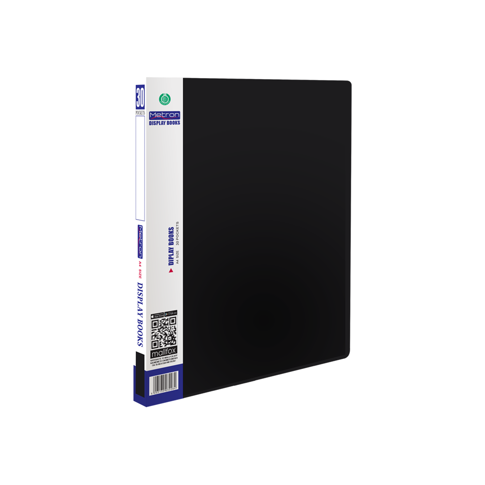 907.30.B METRON ΣΟΥΠΛ 30 ΘΕΣΕΩΝ Α4 CLASSIC ΜΑΥΡΟ - Image 1