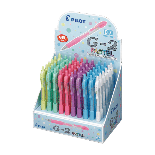 PILOT ΣΤΥΛΟ G-2 0.7mm ΠΑΣΤΕΛ ΒΙΤΡΙΝΑ 60 ΤΕΜΑΧΙΑ