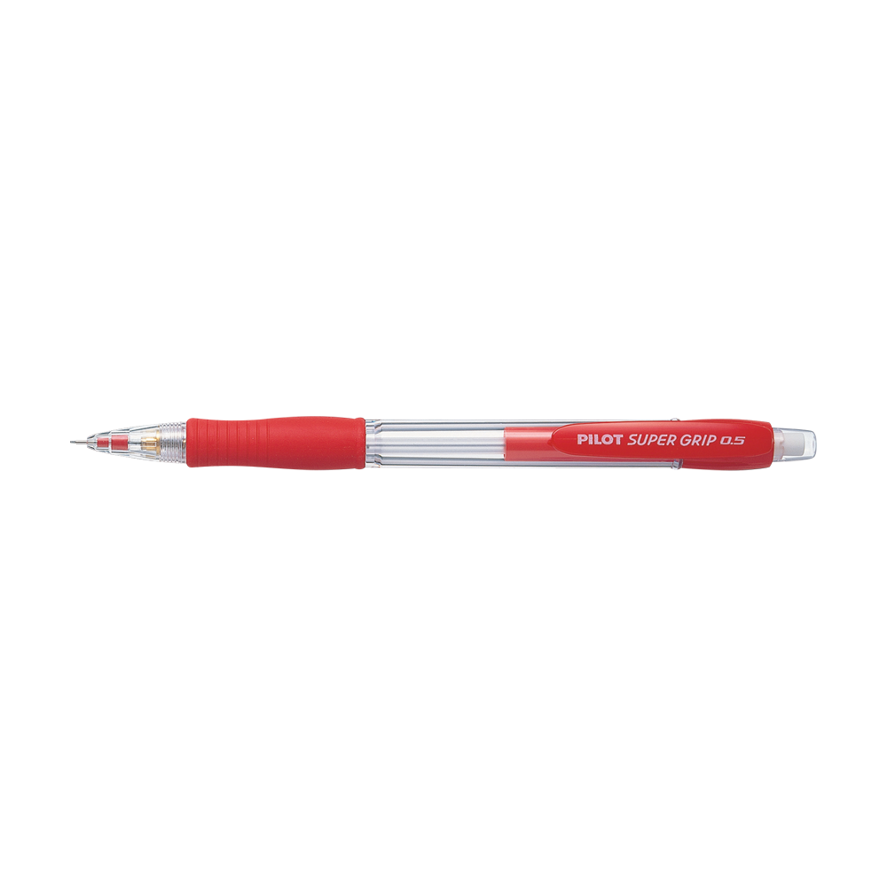 H-185.R PILOT ΜΗΧΑΝΙΚΟ ΜΟΛΥΒΙ SUPER GRIP 0.5mm ΚΟΚΚΙΝΟ 12 ΤΕΜΑΧΙΑ - Image 1