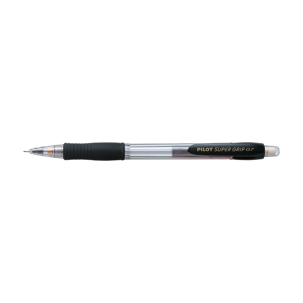 H-187.B PILOT ΜΗΧΑΝΙΚΟ ΜΟΛΥΒΙ SUPER GRIP 0.7mm ΜΑΥΡΟ 12 ΤΕΜΑΧΙΑ - Image 1