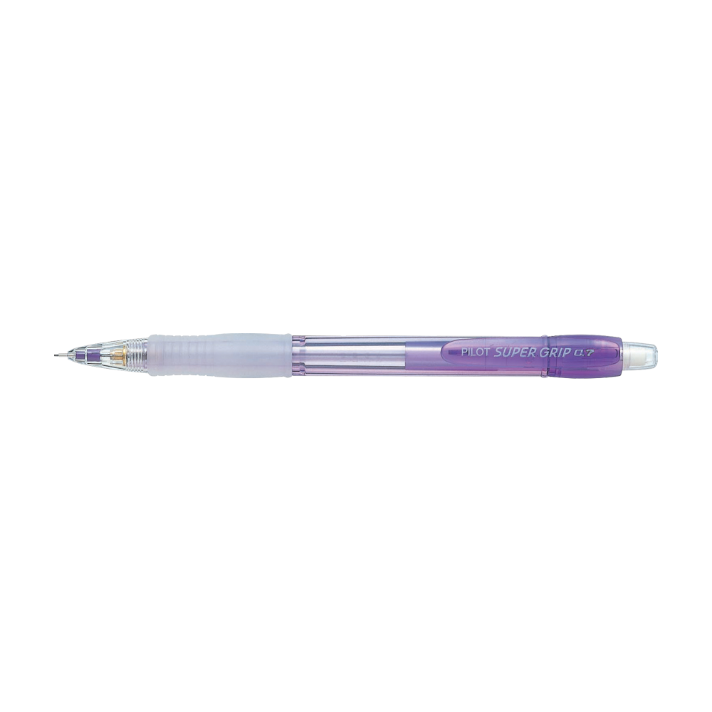 H-187N.V PILOT ΜΗΧΑΝΙΚΟ ΜΟΛΥΒΙ SUPER GRIP 0.7mm ΝΕΟΝ ΜΩΒ 12 ΤΕΜΑΧΙΑ - Image 1