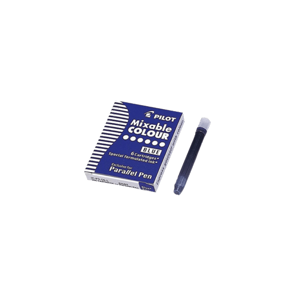PILOT ΜΕΛΑΝΙ ΑΜΠΟΥΛΑ PARALLEL PEN ΜΠΛΕ 6 ΤΕΜΑΧΙΑ