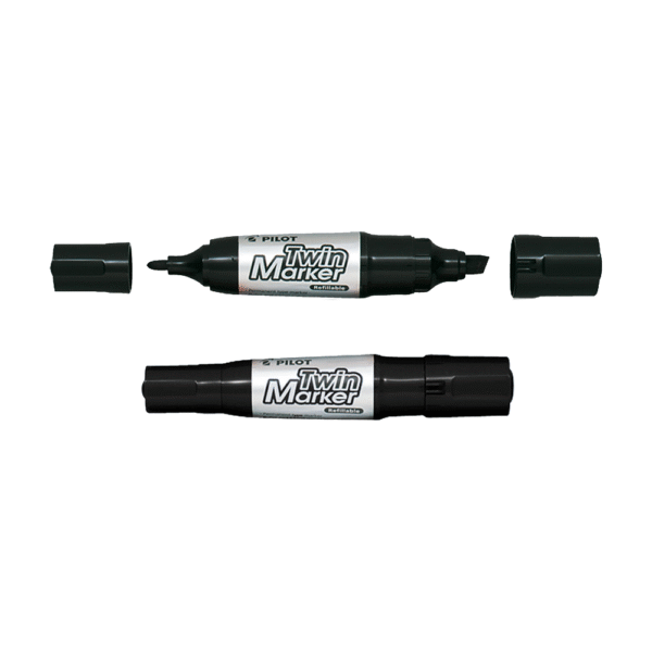 PILOT ΜΑΡΚΑΔΟΡΟΣ ΑΝΕΞΙΤΗΛΟΣ TWIN MARKER JUMBO ΜΑΥΡΟ