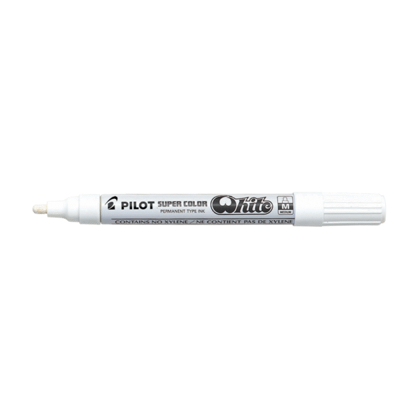 PILOT ΜΑΡΚΑΔΟΡΟΣ SUPER COLOR 4.5mm MEDIUM ΛΕΥΚΟ 12 ΤΕΜΑΧΙΑ