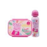 Σετ Φαγητού Peppa Pig Φαγητοδοχείο 800ml-Παγούρι Αλουμινίου 500ml - Image 4