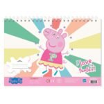 Μπλοκ Ζωγραφ Peppa Pig 23x33, 40 Φύλ, Aυτοκόλ-Στενσιλ-2 Σελ Χρωμ 2 Σχ - Image 2