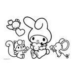Μπλοκ Ζωγραφ My Melody 23x33, 40Φύλ, Aυτοκόλ-Στενσιλ-2Σελ Χρωμ 2Σχ - Image 5