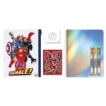 ΣΗΜΕΙΩΜΑΤΑΡΙΟ ΣΠΙΡΑΛ Α5 ΣΕ PVC ΘΗΚΗ ΜΕ ΦΕΡΜΟΥΑΡ AVENGERS - Image 2