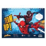 Μπλοκ Ζωγραφ SpiderMan 23x33, 40 Φύλ, Aυτοκόλ-Στενσιλ-2 Σελ Χρωμ, 2 Σχ. - Image 2