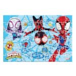 Παζλ Spidey And His Amazing Friends Luna Toys 60τμχ. 2 σε 1 σε μεταλλική Μπάλα 35,5x24εκ. - Image 3