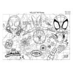 Παζλ Spidey And His Amazing Friends Luna Toys 60τμχ. 2 σε 1 σε μεταλλική Μπάλα 35,5x24εκ. - Image 4