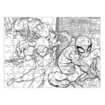 Παζλ Χρωματισμού 2 όψεων Spider - Man Luna Toys Glow In The Dark 100Τεμ 48x34εκ. - Image 4