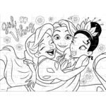Παζλ Χρωματισμού 2 Όψεων Disney Princess Luna Toys 100 Τμχ. 49x36 εκ. - Image 3