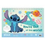 Μπλοκ Ζωγραφ Disney Stitch 23x33, 40 Φύλ, Aυτοκόλ-Στενσιλ-2 Σελ Χρωμ. 2 Σχ - Image 2