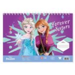 Μπλοκ Ζωγραφ Disney Frozen 23x33, 40 Φ, Aυτοκόλ-Στενσιλ-2 Σελ Χρωμ 2 Σχ - Image 2