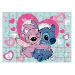 Παζλ Χρωματισμού 2 όψεων Disney Stitch Luna Toys Glow In The Dark 100Τεμ 48x34εκ. - Image 2