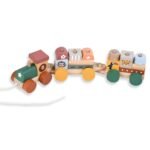 Τρενάκι Ξύλινο Luna Toys Συρόμενο 36,7x8x6,5 εκ. - Image 2