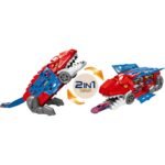 Φορτηγό Δεινόσαυρος Luna Toys με 2 Μεταλλικά Αυτοκίνητα Μπλε 48,6x13,5x17εκ. - Image 3