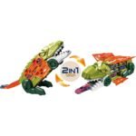 Φορτηγό Δεινόσαυρος Luna Toys με 2 Μεταλλικά Αυτοκίνητα Πράσινο 48,6x13,5x17εκ. - Image 3