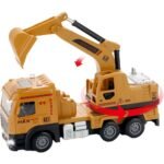 Οχήματα Κατασκευαστικά Luna Toys Pull Back με φως και ήxο 38,5x23,5x31εκ. - Image 2