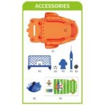 ΠΟΔΟΣΦΑΙΡΟ ΜΕ 1 ΤΕΡΜΑ 29Χ5,3Χ22CM LUNA - Image 2