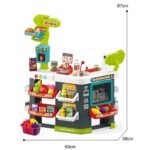 Σουπερ Μαρκετ Σετ Luna Toys 87εκ. 81τμχ. με ήxο και φως 46x16x60εκ. - Image 2
