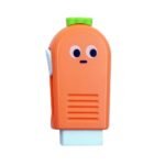 Γόμα The Littlies Λαχανικά με κουμπί 80x35x17mm 3 Σχέδια - Image 2